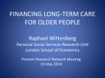 Financing Long-Term Care for Older People