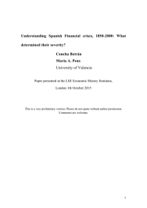 Understanding Spanish financial crises, 1850-2000: What determined their severity?