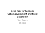 Devo max for London? Urban government and fiscal autonomy