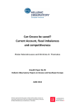 Can Greece be saved? Current Account, fiscal imbalances and competitiveness