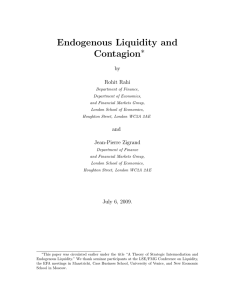 Endogenous Liquidity and Contagion