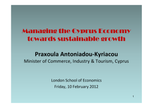 Managing the Cyprus Economy towards sustainable growth