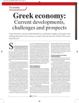 'Greek Economy: Current developments, challenges and prospects'