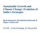 Sustainable growth and climate change: evolution of India s strategies