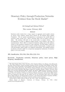 Monetary Policy through Production Networks: Evidence from the Stock Market