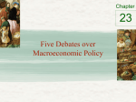 Chapter 23 - Five debates over macroeconomic policy