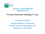 Poverty Reduction Strategy in Iraq - Presentation