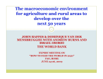The macroeconomic environment for agriculture and rural areas to develop over the next 50 years
