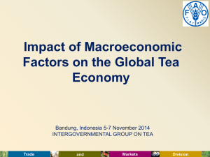 Impact of macroeconomic factors on the global tea economy