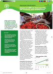 Impact of UPH on food security, the economy and employment