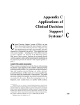 C: Applications of Clinical Decision Support Systems