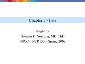 NSCC NTR150 Ch05 Fats (Lipids)