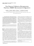 Darnell, JC, Warren, ST and Darnell, RB: The fragile X mental retardation protein, FMRP, recognizes G-quartets. Mental Retardation and Developmental Disabilities Research Reviews 10:49-52 (2004).