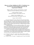 Discovery of Entry Inhibitors for HIV-1: Predictions via a Novel De Novo Protein Design Framework and Experimental Validation