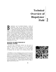 2: Technical Overview of Biopolymer Field