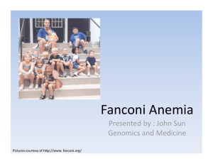 John Sun - Fanconi Anemia