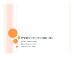 Milan Manchandia - Werner Syndrome