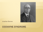 1. Jonathan Barrera - Cockayne Syndrome