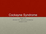 Megan Chin - Cockayne Syndrome