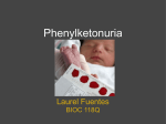 Laurel Fuentes - Phenlyketonuria