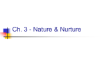 Ch.03 Nature Nurture