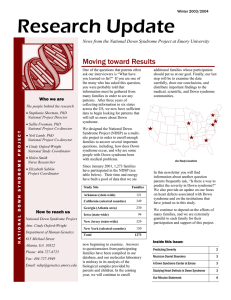 Research Update Winter 2003/2004