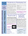 January 2007; Phenocore Findings; Vol 1, issue 1