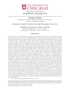 Removing Unwanted Variation from High-Throughput Omic Data