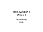 Homework 1a