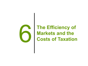 Chapter 6 - Elasticity and Taxes