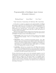 Programmability of Intelligent Agent Avatars (Extended Abstract)