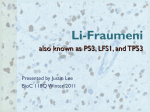 Justin Lee - Li-Fraumeni