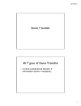 Lecture 11 - Horizontal Gene Transfer S11 2 slides per page