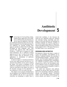 5: Antibiotic Development
