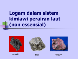 VII.Heavy metals non essensial