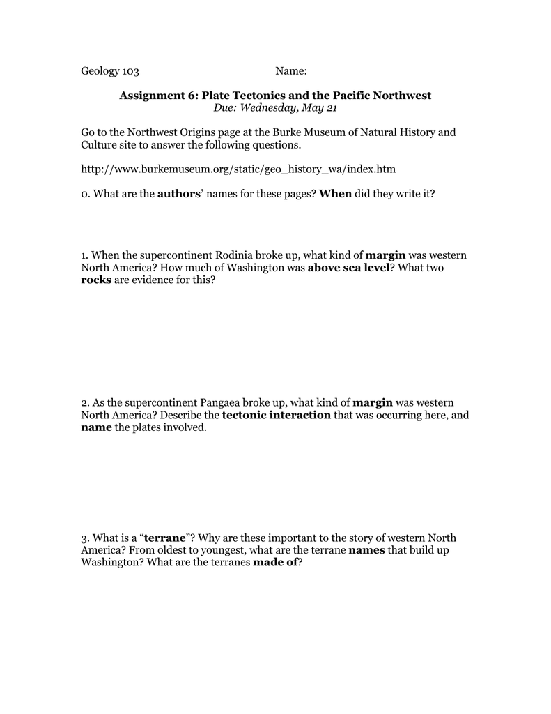 essay on plate tectonics