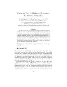 Cones and foci: A mechanical framework for protocol verification