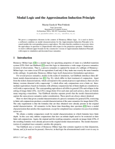 Modal logic and the approximation induction principle