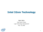 Mark Bohr - Intel 32nm Technology