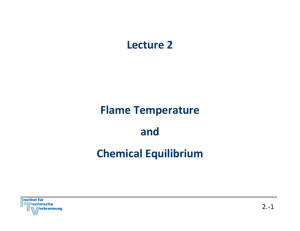 Flame Temperature and Chemical Equilibrium