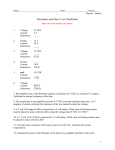 Ohm's Law Worksheet - honors