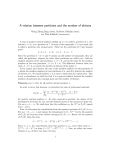 A relation between partitions and the number of divisors