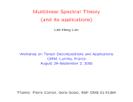 Multilinear spectral theory