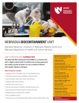 Nebraska Biocontainment Unit flyer