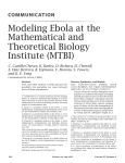 Modeling Ebola at the Mathematical and Theoretical Biology Institute ( PDF )