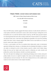 Climate Models: Current Science and Common Sense