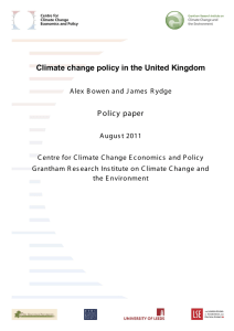 Climate change policy in the United Kingdom (opens in new window)