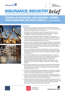 Trends in Economic and Insured Losses from Weather-Related Events: a new analysis