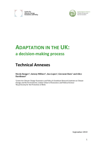 Adaptation in the UK: a decision-making process - Technical Annexes (907 kB) (opens in new window)