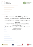 The economics of the CDM levy: Revenue potential, tax incidence and distortionary effects: Working Paper 1 (384 kB) (opens in new window)